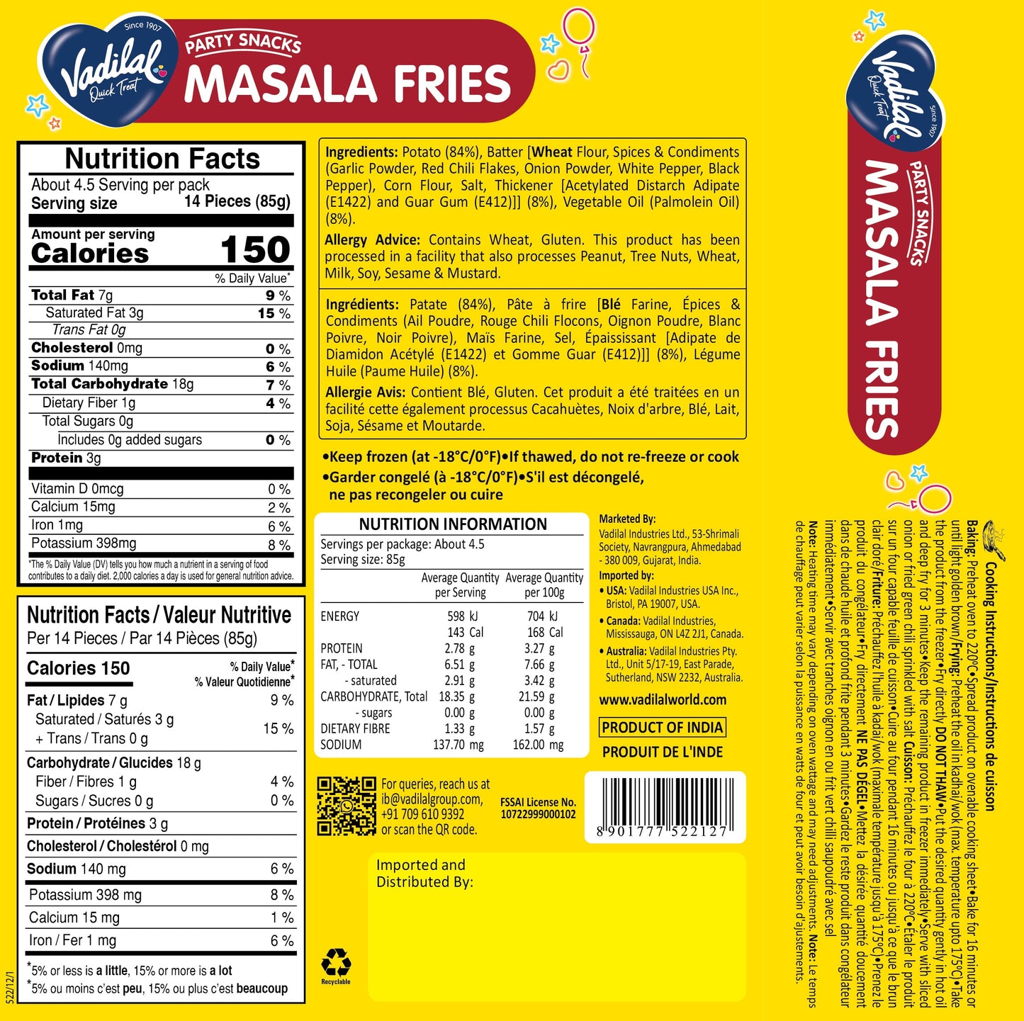 Masala Fries