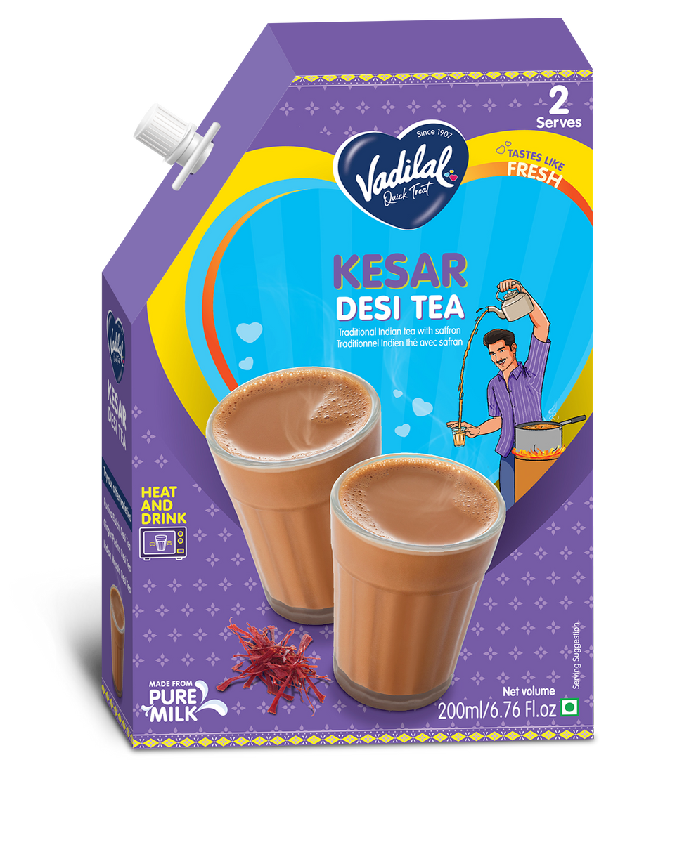 Kader Tea Kesar Tea – Vadilal Quick Treat Australia
